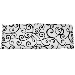 Black And White Swirls Body Pillow Case Dakimakura (two Sides) by mccallacoulture