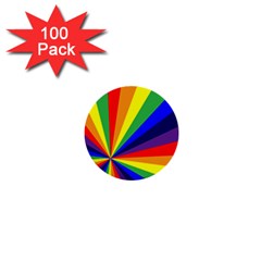 Rainbow Pattern 1  Mini Buttons (100 Pack)  by designsbymallika