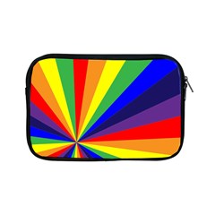 Rainbow Pattern Apple Ipad Mini Zipper Cases by designsbymallika