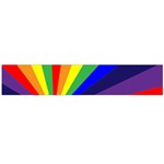 Rainbow Pattern Large Flano Scarf  Back