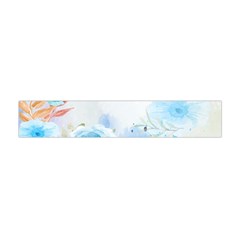 Blue Floral Print Flano Scarf (mini)