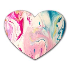 Marble Print Heart Mousepads by designsbymallika