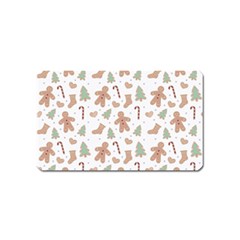 Ginger Christmas Pattern Magnet (name Card)