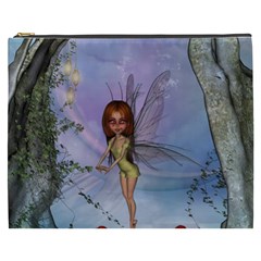 Cute Ittle Fairy With Ladybug Cosmetic Bag (xxxl) by FantasyWorld7