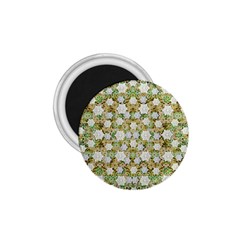 Snowflakes Slightly Snowing Down On The Flowers On Earth 1 75  Magnets by pepitasart