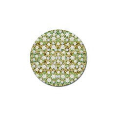 Snowflakes Slightly Snowing Down On The Flowers On Earth Golf Ball Marker (10 pack)