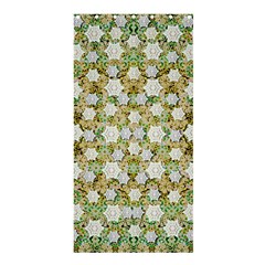 Snowflakes Slightly Snowing Down On The Flowers On Earth Shower Curtain 36  x 72  (Stall) 