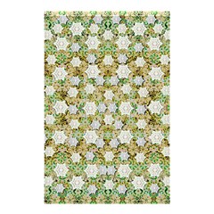 Snowflakes Slightly Snowing Down On The Flowers On Earth Shower Curtain 48  x 72  (Small) 