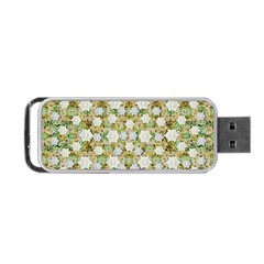 Snowflakes Slightly Snowing Down On The Flowers On Earth Portable USB Flash (Two Sides)