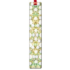 Snowflakes Slightly Snowing Down On The Flowers On Earth Large Book Marks