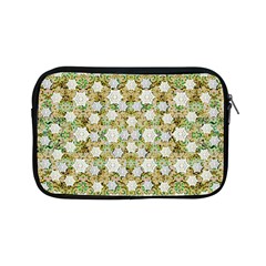 Snowflakes Slightly Snowing Down On The Flowers On Earth Apple iPad Mini Zipper Cases