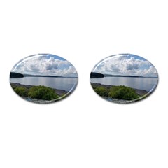 Lake Wallenpaupack Cufflinks (oval) by canvasngiftshop