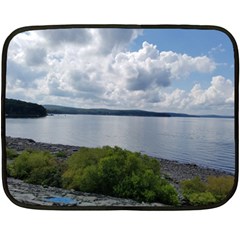 Lake Wallenpaupack Fleece Blanket (mini) by canvasngiftshop