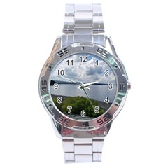 Lake Wallenpaupack Stainless Steel Analogue Watch by canvasngiftshop