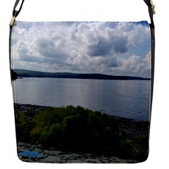 Lake Wallenpaupack Flap Closure Messenger Bag (s) by canvasngiftshop