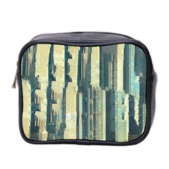 Texture Abstract Buildings Mini Toiletries Bag (two Sides)