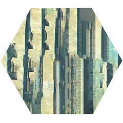 Texture Abstract Buildings Wooden Puzzle Hexagon by Alisyart