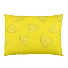 Yellow Pineapple Background Pillow Case by HermanTelo