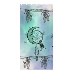 Dreamcatcher With Moon And Feathers Shower Curtain 36  X 72  (stall)  by FantasyWorld7