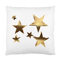 Stars Faux Gold Elegant Starry Festive Christmas Pattern Standard Cushion Case (one Side) by yoursparklingshop