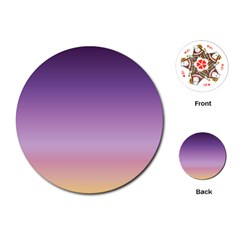 Sunset Evening Shades Playing Cards Single Design (round)