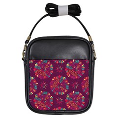 Circle Pattern Girls Sling Bag by designsbymallika