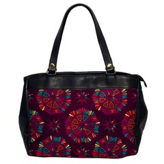 Circle Pattern Oversize Office Handbag