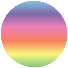 Rainbow Shades Wooden Puzzle Round by designsbymallika