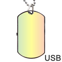 Vertical Rainbow Shade Dog Tag Usb Flash (one Side) by designsbymallika