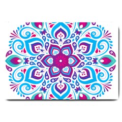 Mandala Blue Large Doormat 