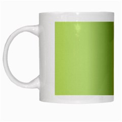 Green Orange Shades White Mugs