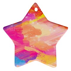 Colourful Shades Star Ornament (two Sides) by designsbymallika