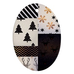 Christmas Pattern Ornament (oval)