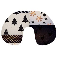 Christmas Pattern Travel Neck Pillow by designsbymallika