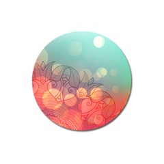 Mandala Pattern Magnet 3  (round) by designsbymallika