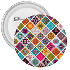 Ethnic Mandala Pattern 3  Buttons