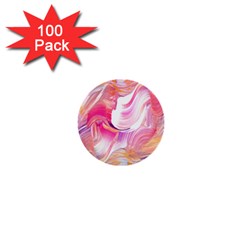 Pink Paint Brush 1  Mini Buttons (100 Pack)  by designsbymallika