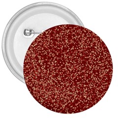 Burgundy Red Confetti Pattern Abstract Art 3  Buttons