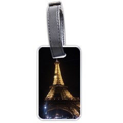 Tour Eiffel Paris Nuit Luggage Tag (one Side) by kcreatif