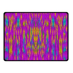 Festive Rainbow, Season To Wear Popart Double Sided Fleece Blanket (small)  by pepitasart