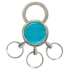 Festive Rainbow, Season To Wear Blue 3-ring Key Chain by pepitasart