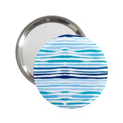 Blue Waves Pattern 2 25  Handbag Mirrors by designsbymallika