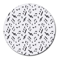 Music Pattern Round Mousepads