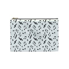 Music Pattern Cosmetic Bag (medium) by designsbymallika