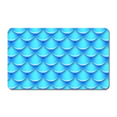 Blue Scale Pattern Magnet (rectangular) by designsbymallika