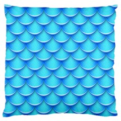 Blue Scale Pattern Standard Flano Cushion Case (one Side) by designsbymallika