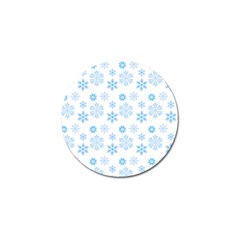 Snowflakes Pattern Golf Ball Marker by designsbymallika