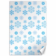 Snowflakes Pattern Canvas 12  X 18 