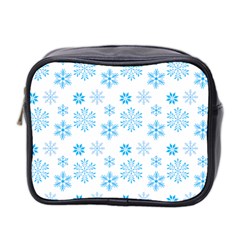 Snowflakes Pattern Mini Toiletries Bag (two Sides)