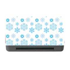 Snowflakes Pattern Memory Card Reader With Cf by designsbymallika